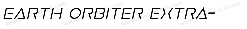 Earth Orbiter Extra字体转换